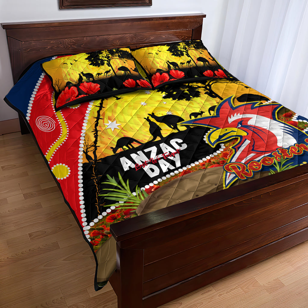 Roosters ANZAC Day Quilt Bed Set Rosemary Starring Night Style
