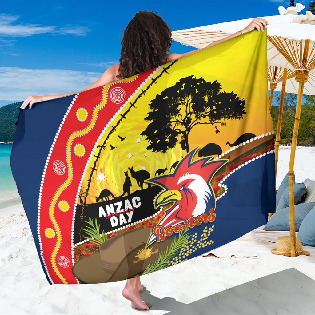 Roosters ANZAC Day Sarong Rosemary Starring Night Style