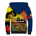 Roosters ANZAC Day Sherpa Hoodie Rosemary Starring Night Style