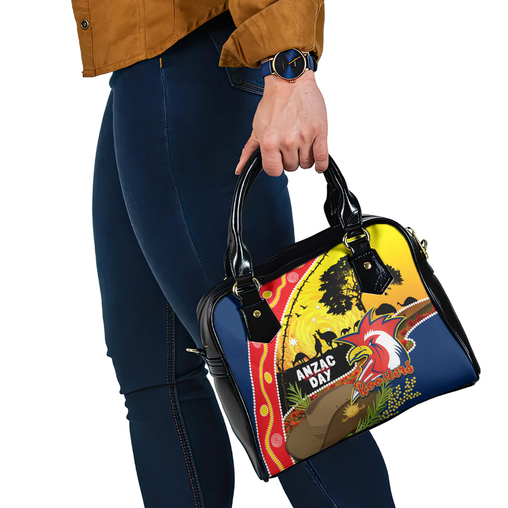 Roosters ANZAC Day Shoulder Handbag Rosemary Starring Night Style