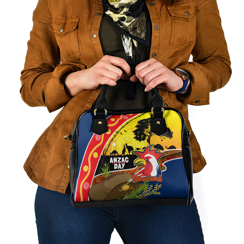 Roosters ANZAC Day Shoulder Handbag Rosemary Starring Night Style