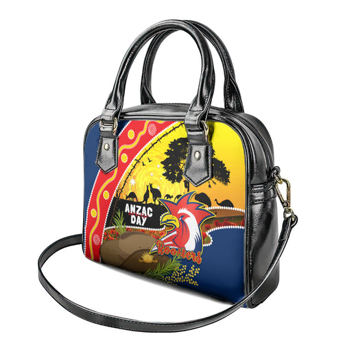 Roosters ANZAC Day Shoulder Handbag Rosemary Starring Night Style