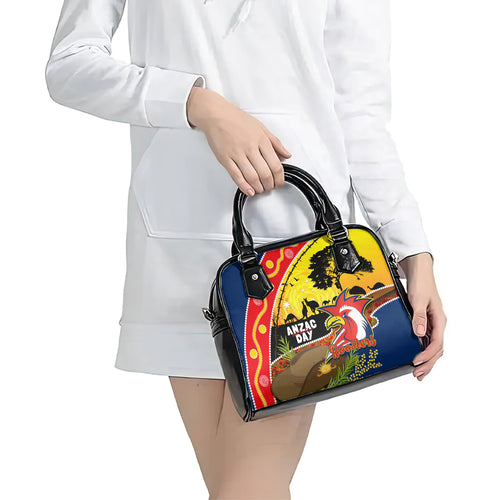 Roosters ANZAC Day Shoulder Handbag Rosemary Starring Night Style