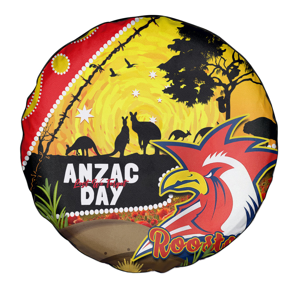 Roosters ANZAC Day Spare Tire Cover Rosemary Starring Night Style