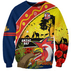 Roosters ANZAC Day Sweatshirt Rosemary Starring Night Style