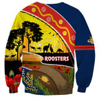 Roosters ANZAC Day Sweatshirt Rosemary Starring Night Style