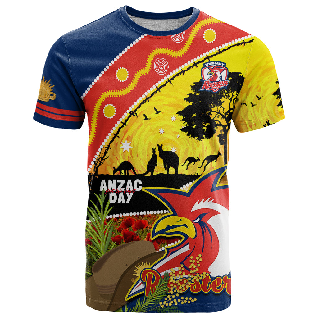 Roosters ANZAC Day T Shirt Rosemary Starring Night Style