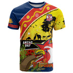 Roosters ANZAC Day T Shirt Rosemary Starring Night Style