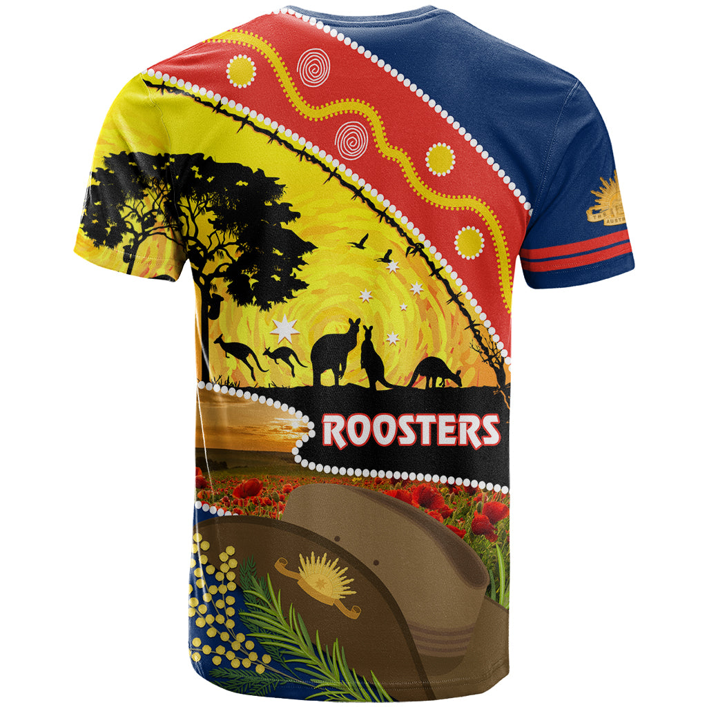 Roosters ANZAC Day T Shirt Rosemary Starring Night Style