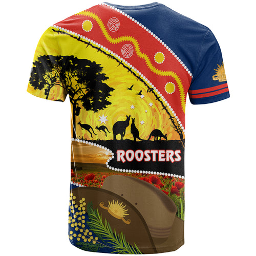 Roosters ANZAC Day T Shirt Rosemary Starring Night Style
