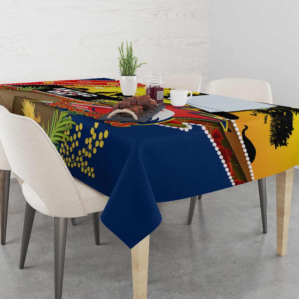 Roosters ANZAC Day Tablecloth Rosemary Starring Night Style