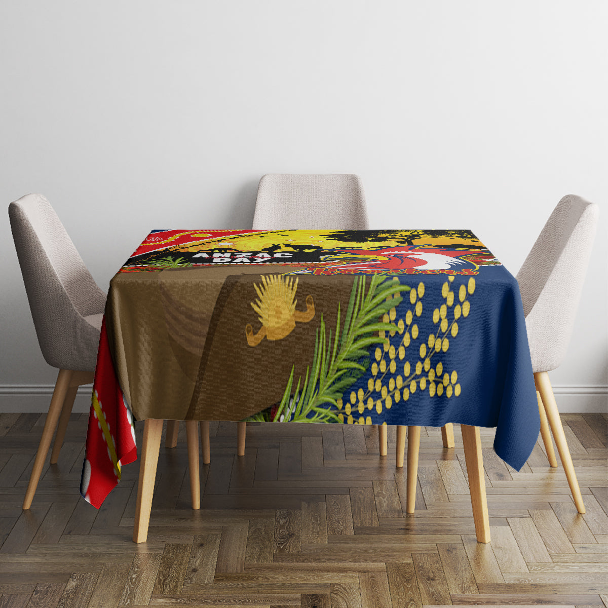 Roosters ANZAC Day Tablecloth Rosemary Starring Night Style