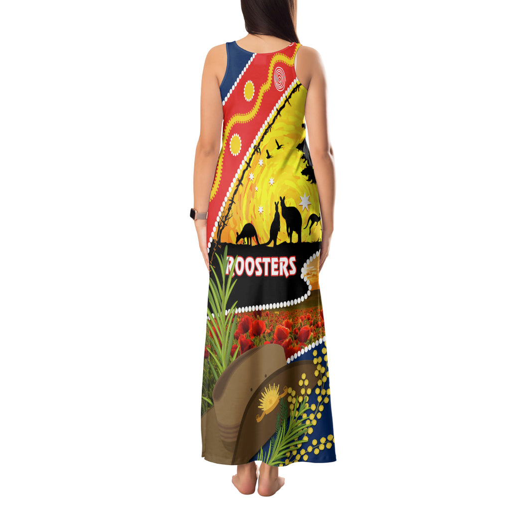 Roosters ANZAC Day Tank Maxi Dress Rosemary Starring Night Style