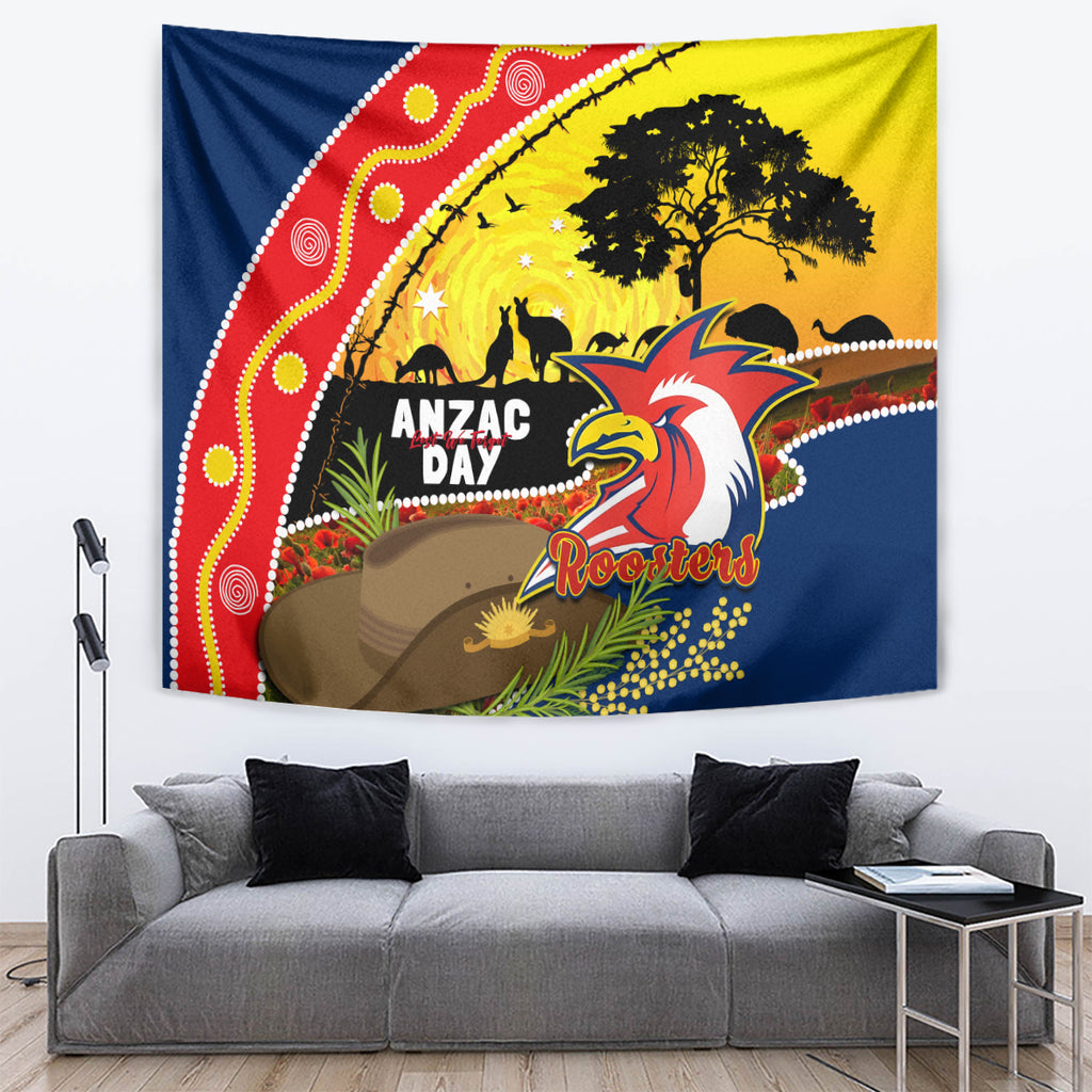 Roosters ANZAC Day Tapestry Rosemary Starring Night Style
