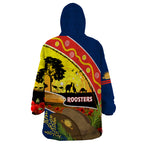 Roosters ANZAC Day Wearable Blanket Hoodie Rosemary Starring Night Style