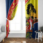 Roosters ANZAC Day Window Curtain Rosemary Starring Night Style