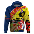 Roosters ANZAC Day Zip Hoodie Rosemary Starring Night Style