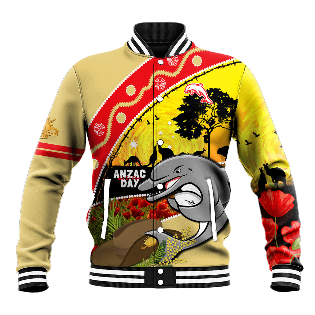 Dolphins ANZAC Day Baseball Jacket Rosemary Starring Night Style