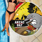 Dolphins ANZAC Day Beach Blanket Rosemary Starring Night Style