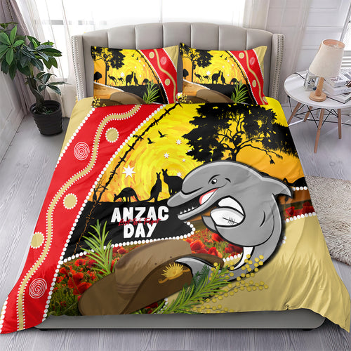 Dolphins ANZAC Day Bedding Set Rosemary Starring Night Style