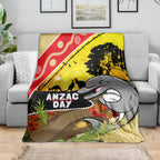 Dolphins ANZAC Day Blanket Rosemary Starring Night Style
