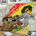 Dolphins ANZAC Day Blanket Rosemary Starring Night Style