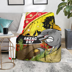 Dolphins ANZAC Day Blanket Rosemary Starring Night Style