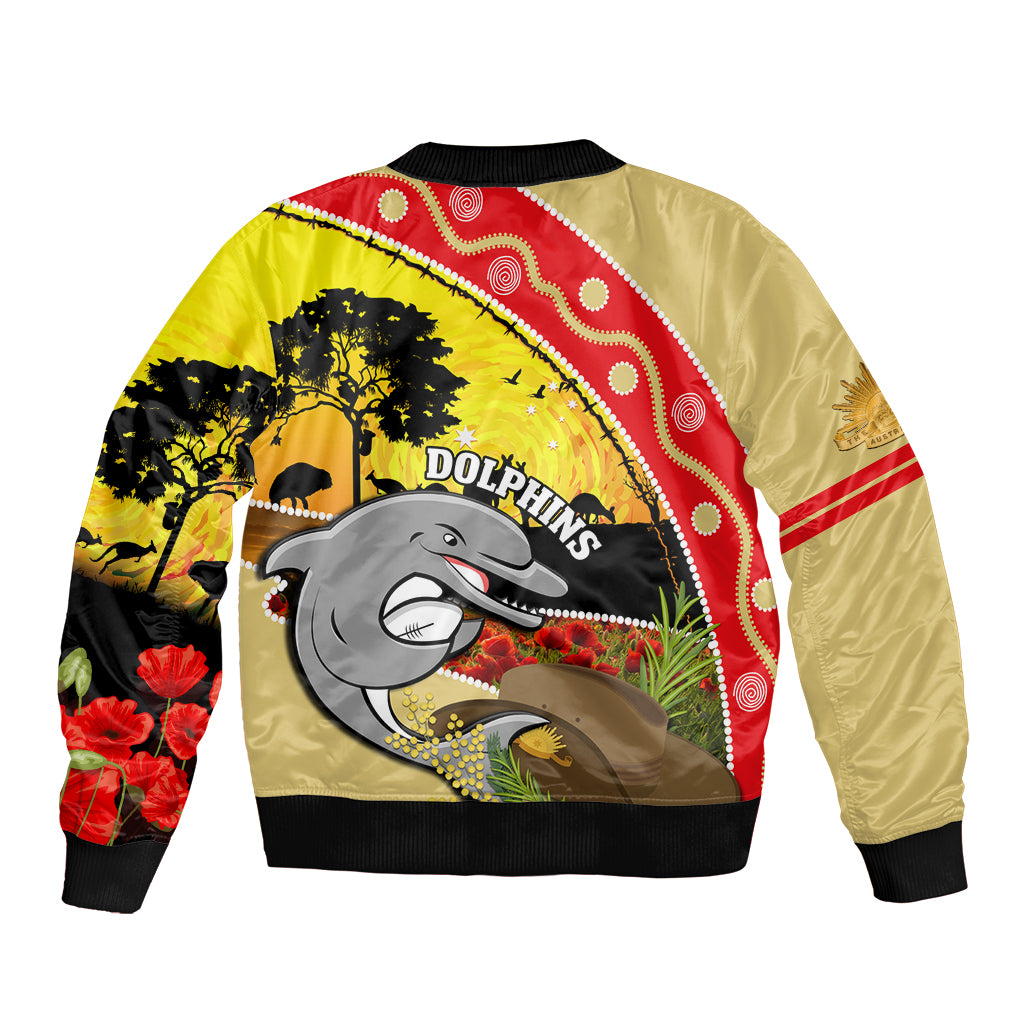 Dolphins ANZAC Day Bomber Jacket Rosemary Starring Night Style