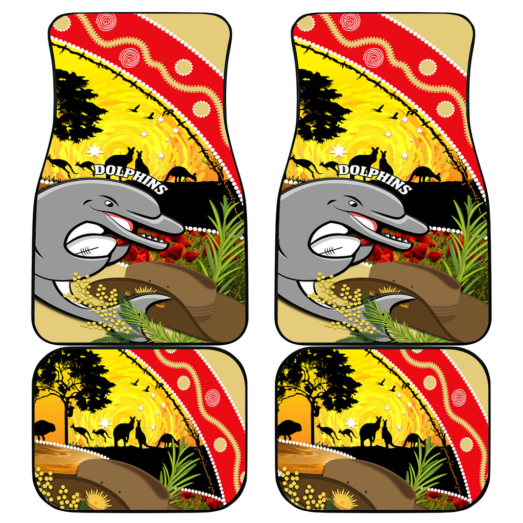 Dolphins ANZAC Day Car Mats Rosemary Starring Night Style