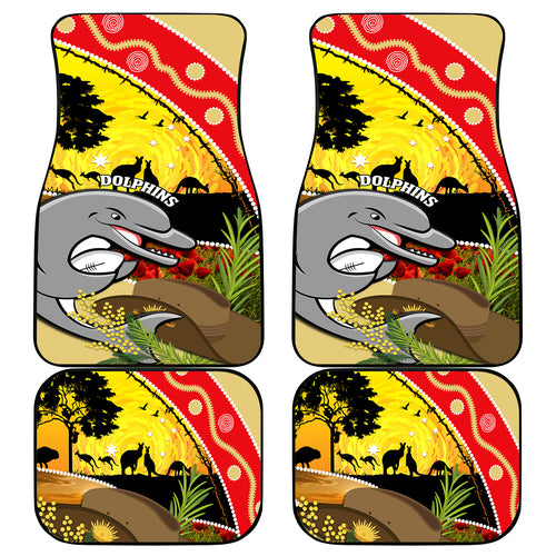 Dolphins ANZAC Day Car Mats Rosemary Starring Night Style