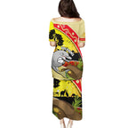 Dolphins ANZAC Day Family Matching Puletasi and Hawaiian Shirt Rosemary Starring Night Style