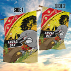 Dolphins ANZAC Day Garden Flag Rosemary Starring Night Style
