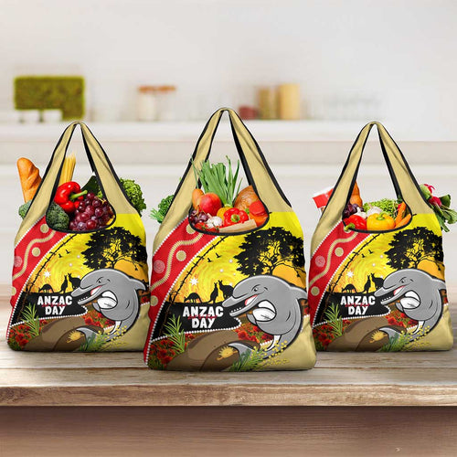 Dolphins ANZAC Day Grocery Bag Rosemary Starring Night Style