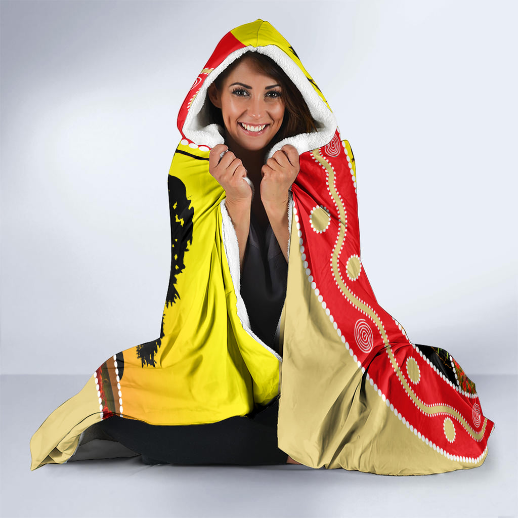 Dolphins ANZAC Day Hooded Blanket Rosemary Starring Night Style