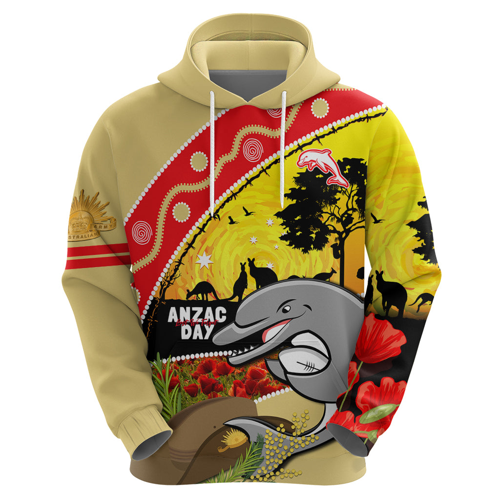 Dolphins ANZAC Day Hoodie Rosemary Starring Night Style
