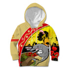 Dolphins ANZAC Day Kid Hoodie Rosemary Starring Night Style