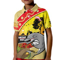 Dolphins ANZAC Day Kid Polo Shirt Rosemary Starring Night Style