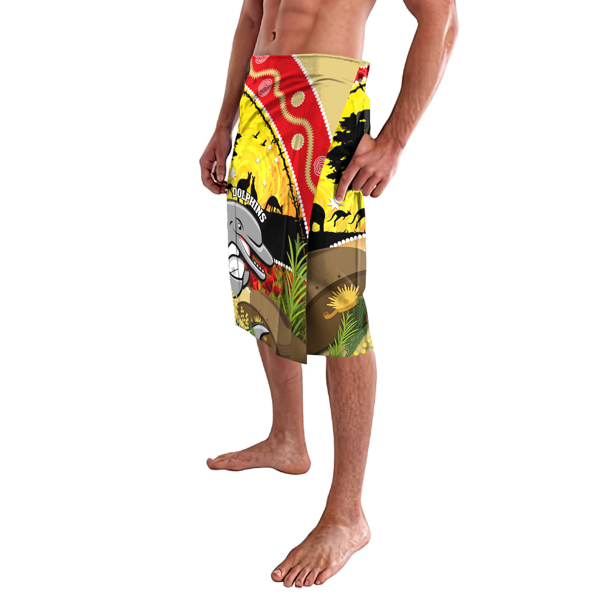 Dolphins ANZAC Day Lavalava Rosemary Starring Night Style