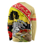 Dolphins ANZAC Day Long Sleeve Shirt Rosemary Starring Night Style