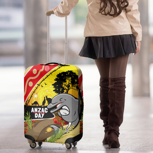 Dolphins ANZAC Day Luggage Cover Rosemary Starring Night Style