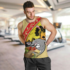 Dolphins ANZAC Day Men Tank Top Rosemary Starring Night Style