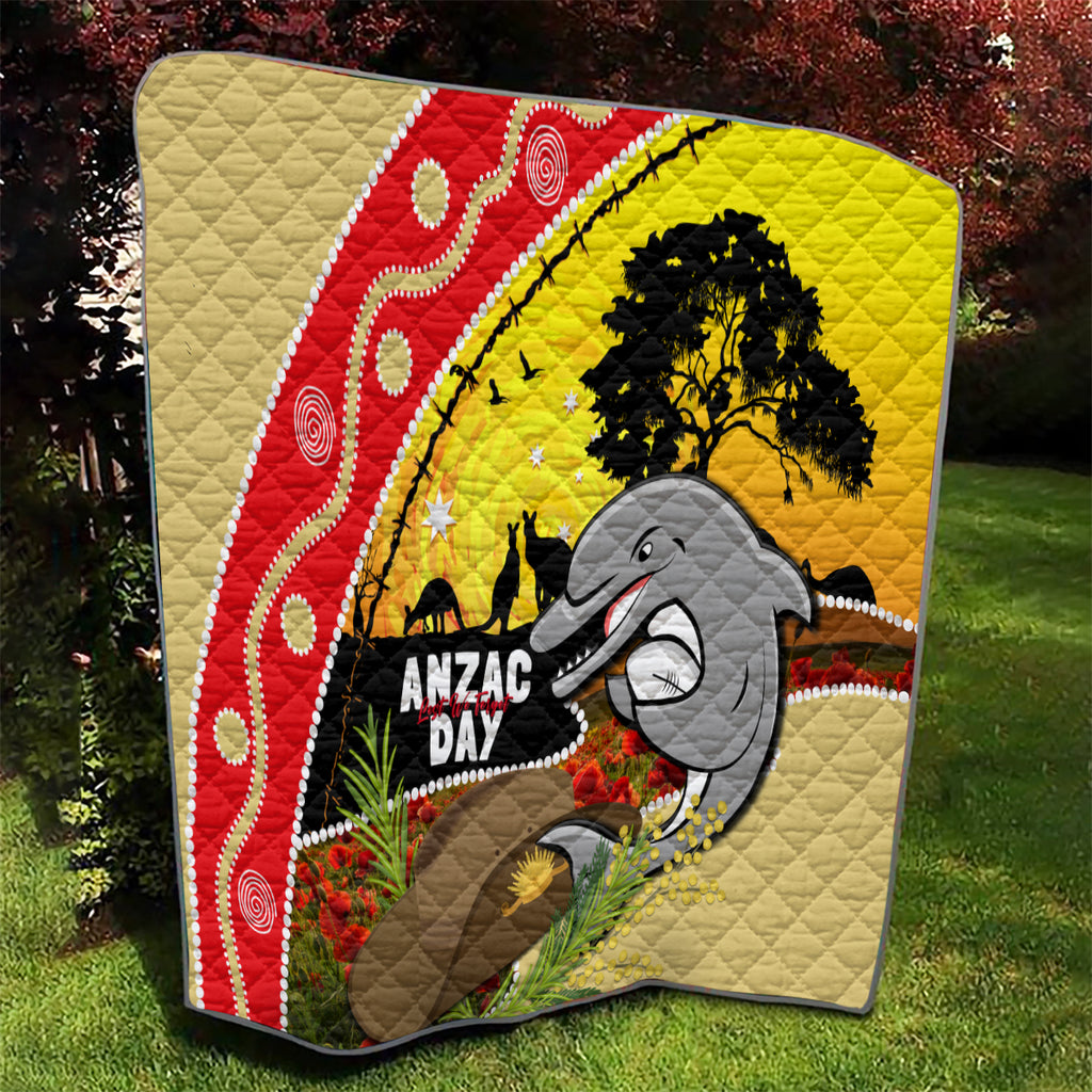 Dolphins ANZAC Day Quilt Rosemary Starring Night Style