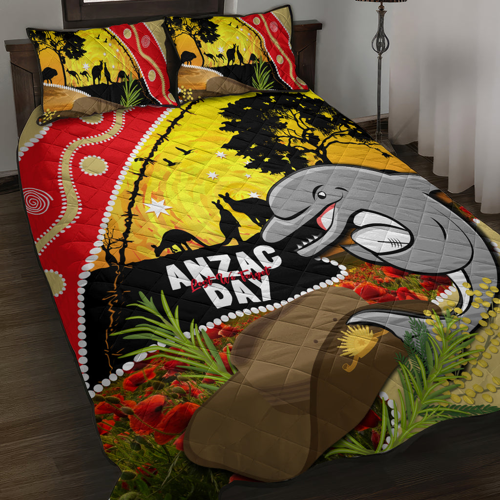 Dolphins ANZAC Day Quilt Bed Set Rosemary Starring Night Style