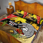 Dolphins ANZAC Day Quilt Bed Set Rosemary Starring Night Style