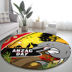Dolphins ANZAC Day Round Carpet Rosemary Starring Night Style