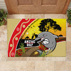Dolphins ANZAC Day Rubber Doormat Rosemary Starring Night Style
