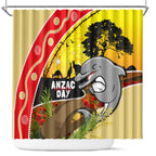 Dolphins ANZAC Day Shower Curtain Rosemary Starring Night Style