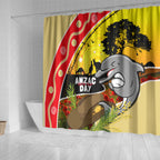 Dolphins ANZAC Day Shower Curtain Rosemary Starring Night Style
