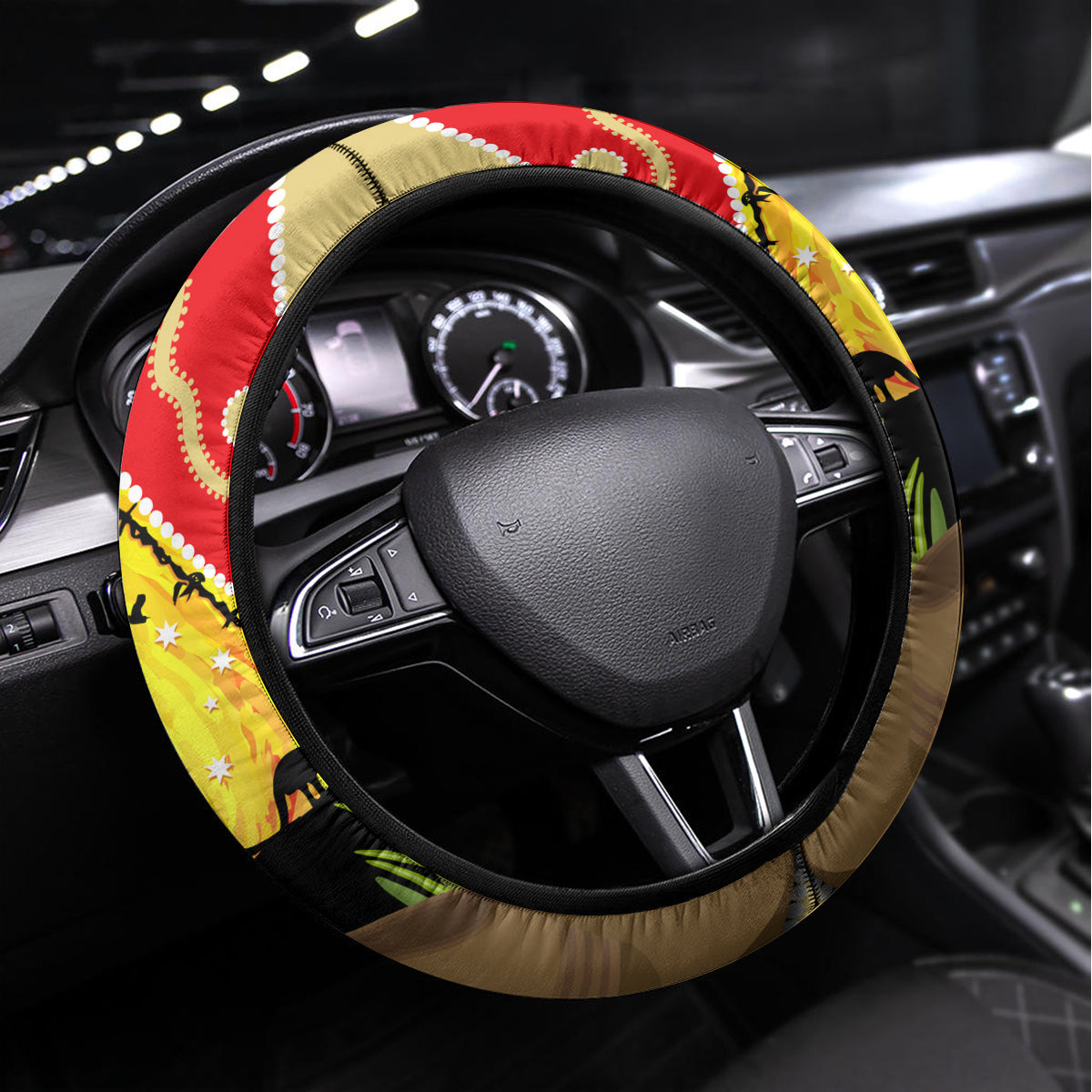 Dolphins ANZAC Day Steering Wheel Cover Rosemary Starring Night Style