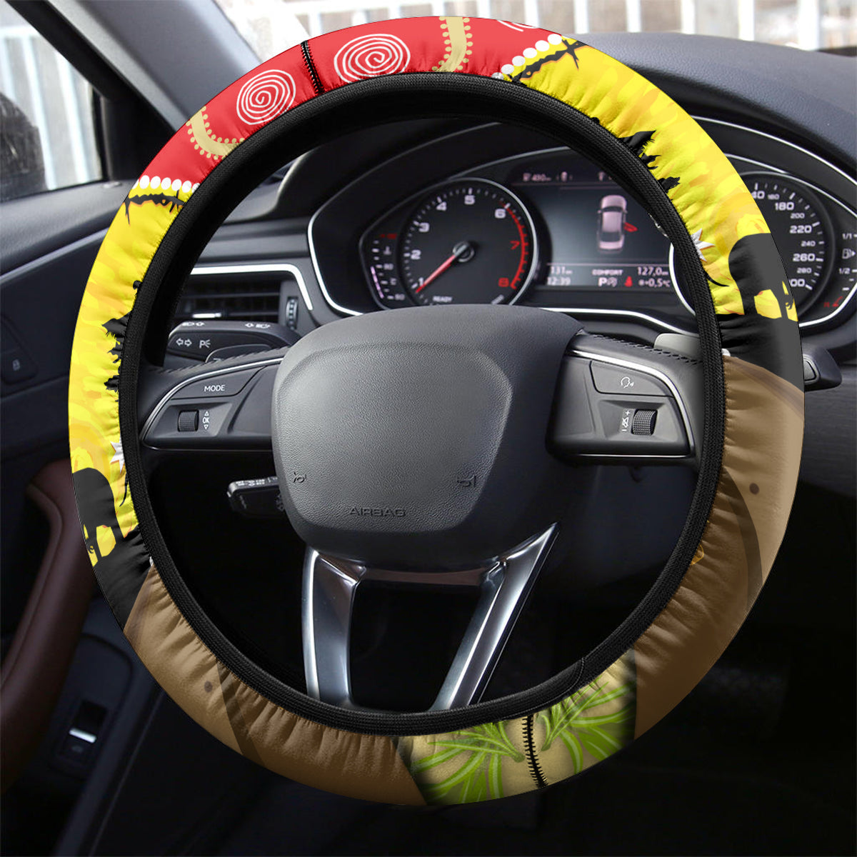 Dolphins ANZAC Day Steering Wheel Cover Rosemary Starring Night Style